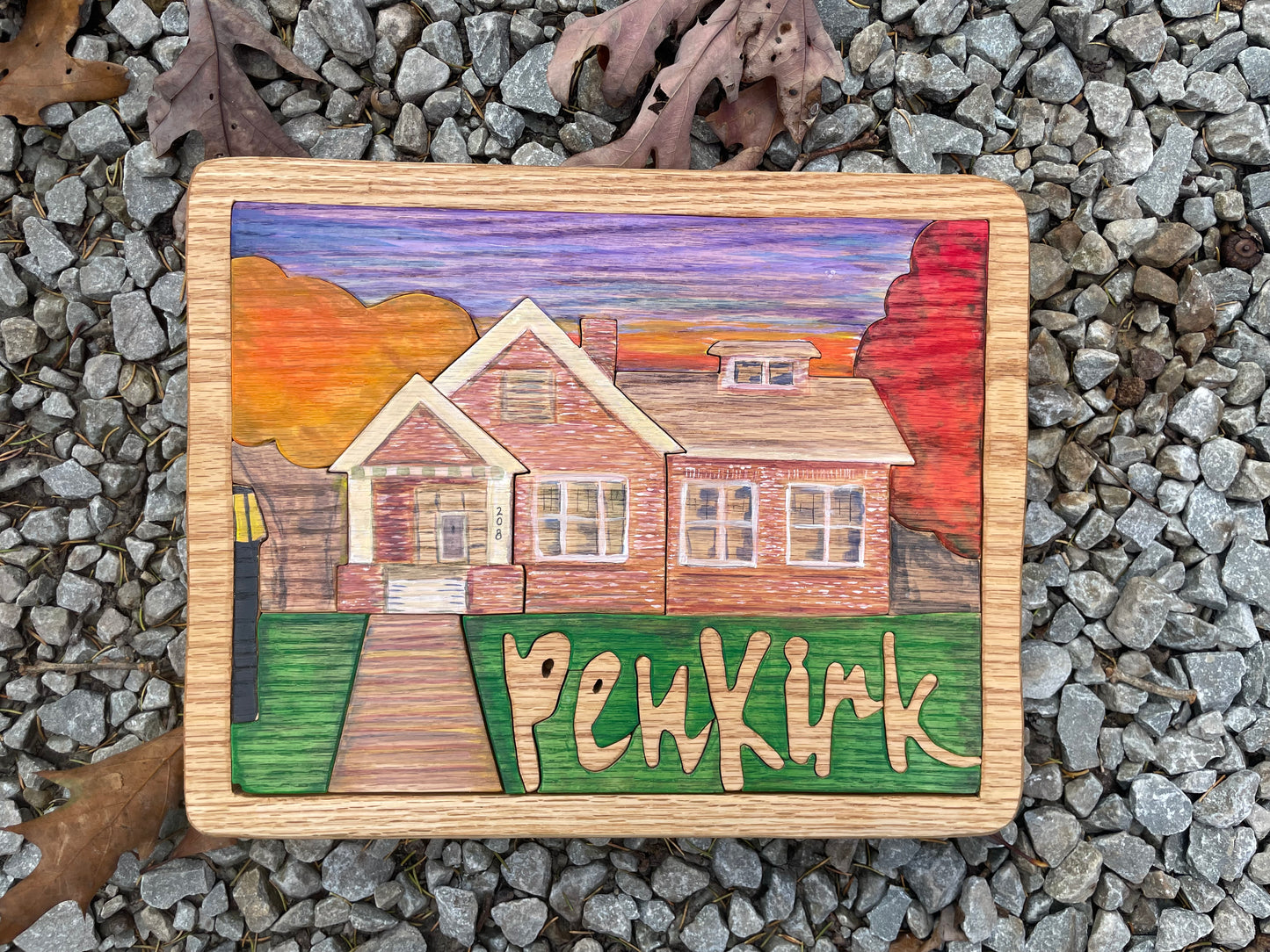 Custom Wooden House Puzzle