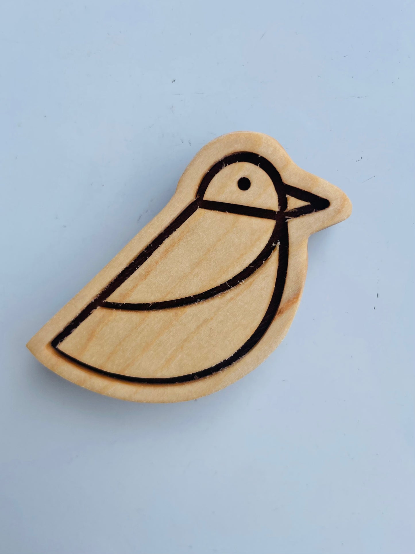 Handmade Wooden Bird Magnet