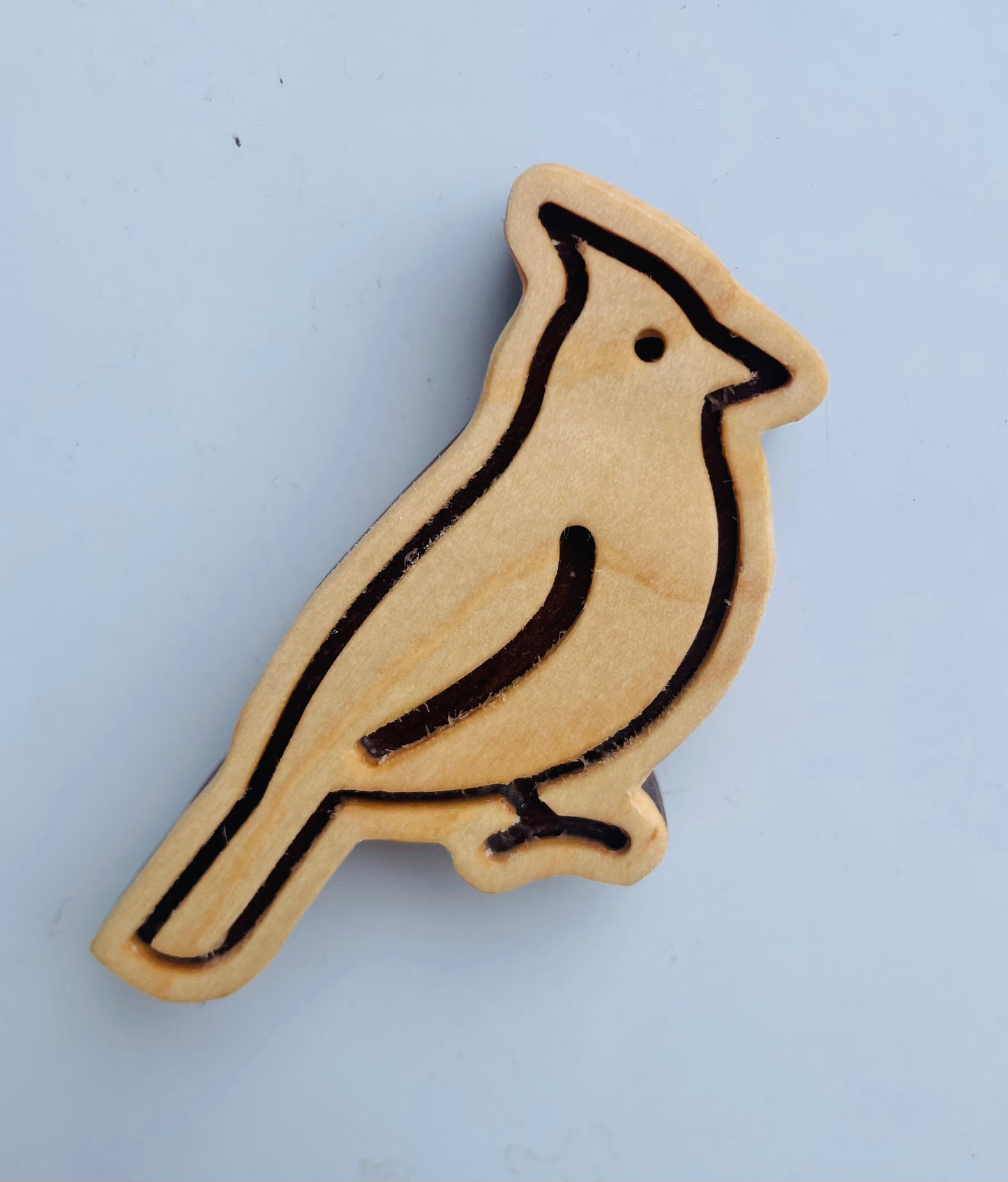 Handmade Wooden Bird Magnet