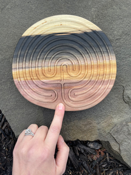 Tabletop Wooden Prayer Labyrinth