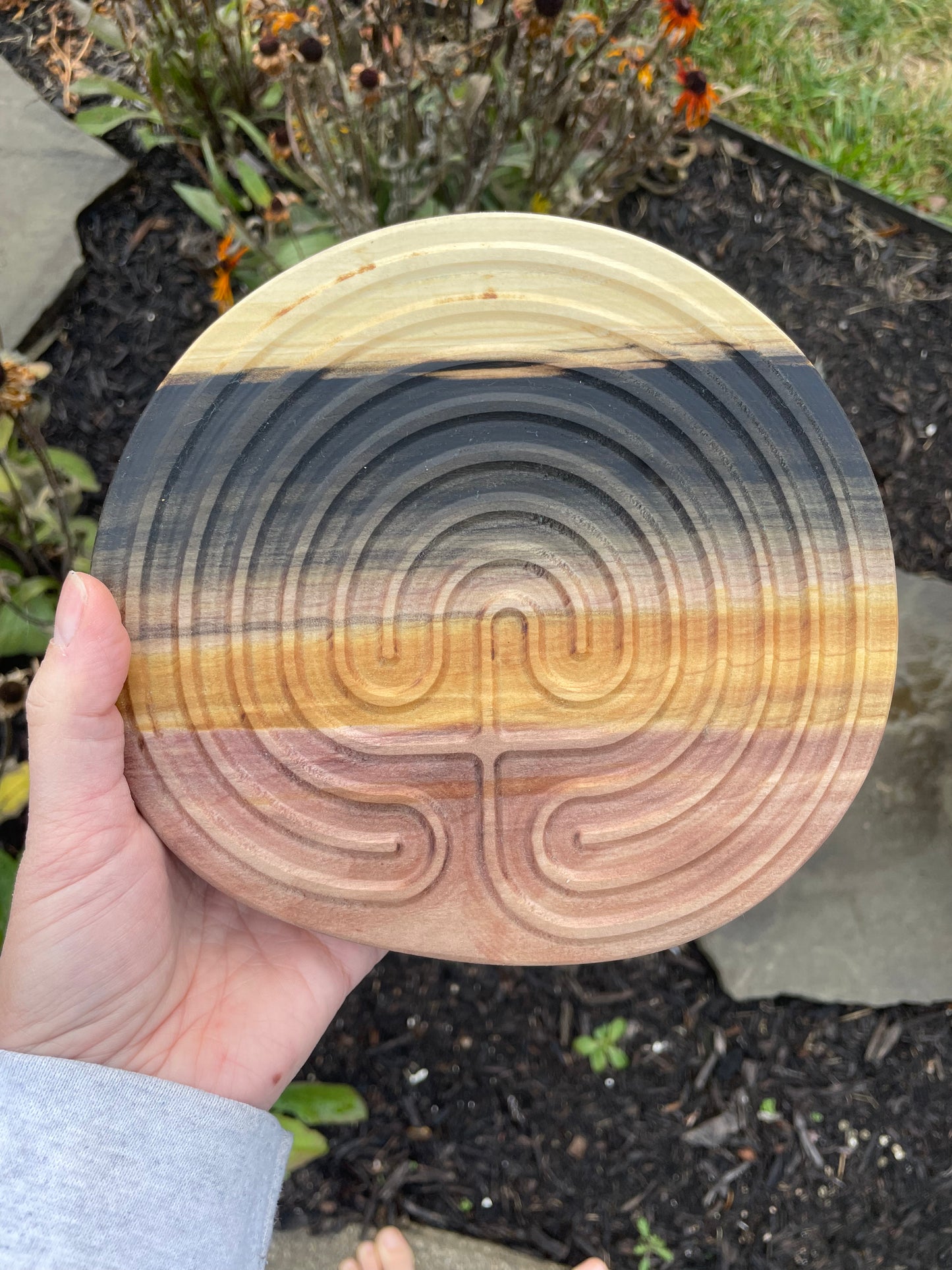 Tabletop Wooden Prayer Labyrinth