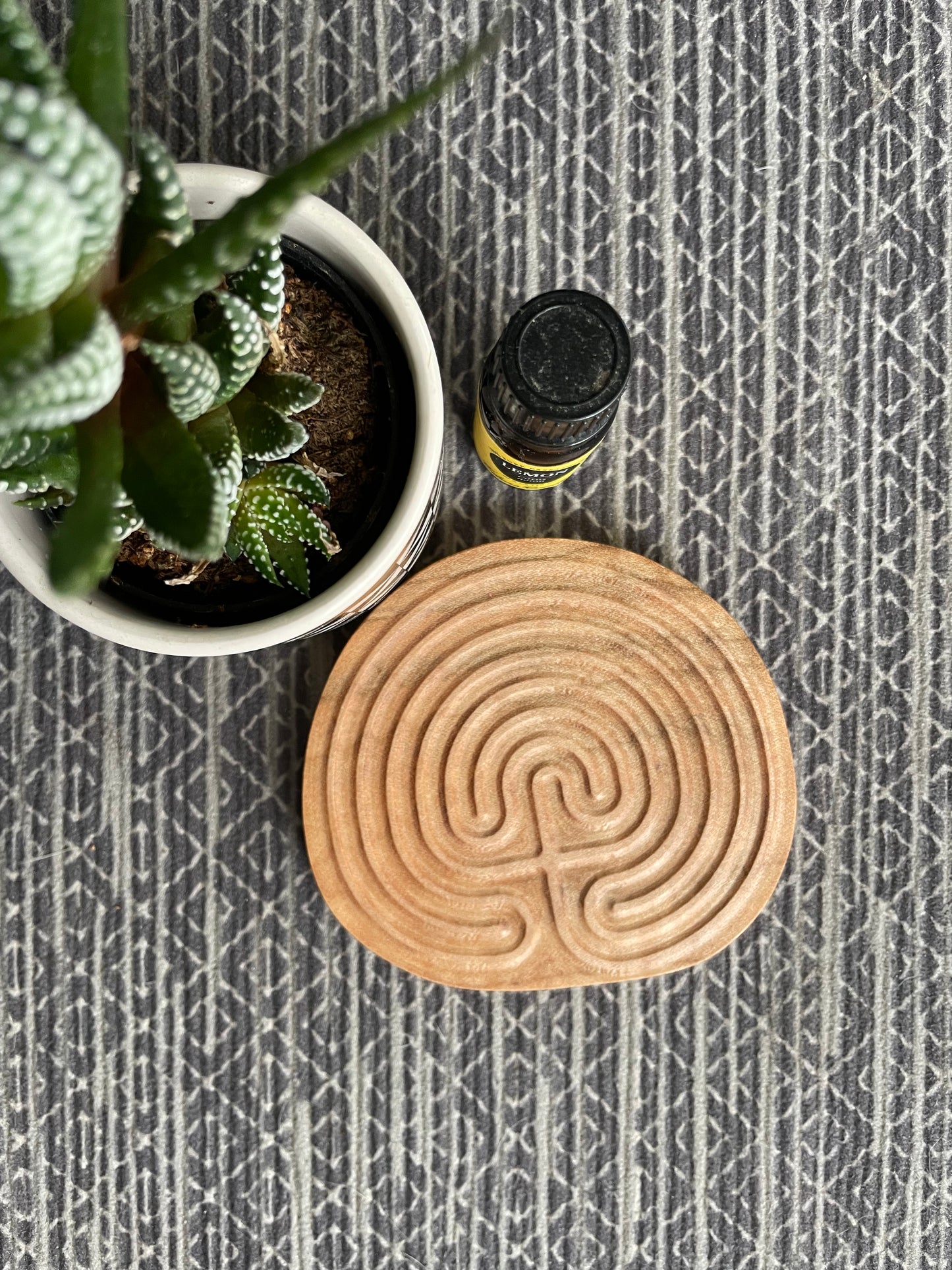 Handheld Wooden Prayer Labyrinth