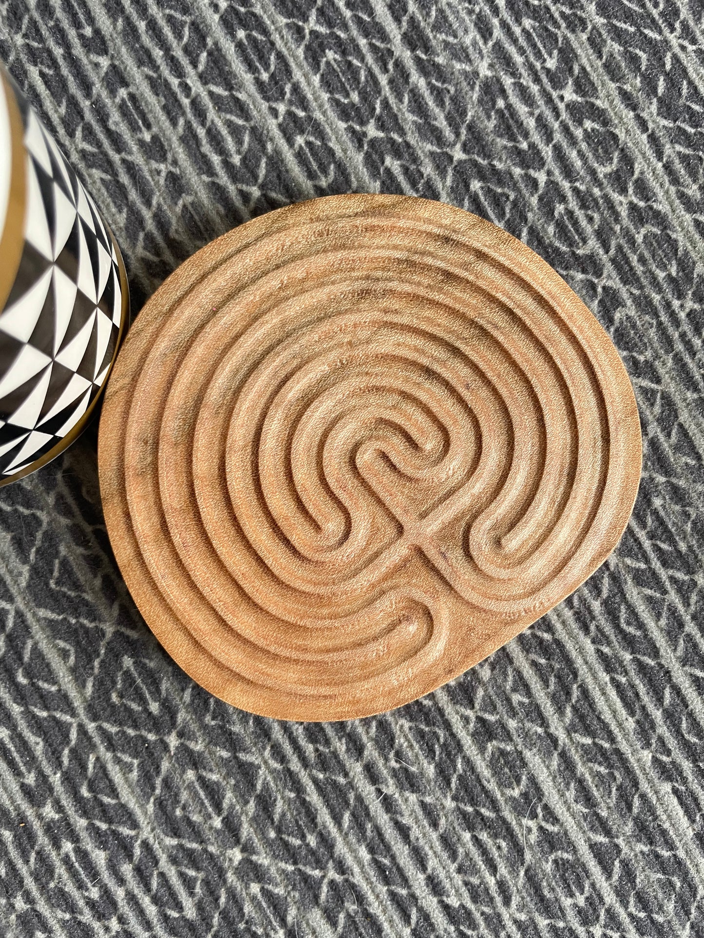 Handheld Wooden Prayer Labyrinth