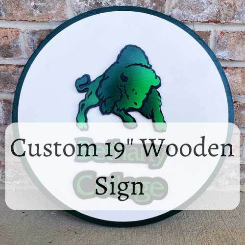 Custom 19" Wooden Sign