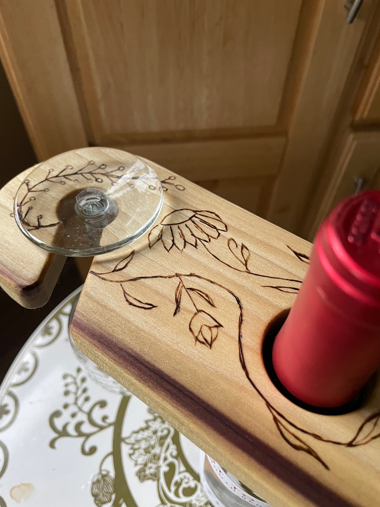 Rainbow Poplar Wine Caddy